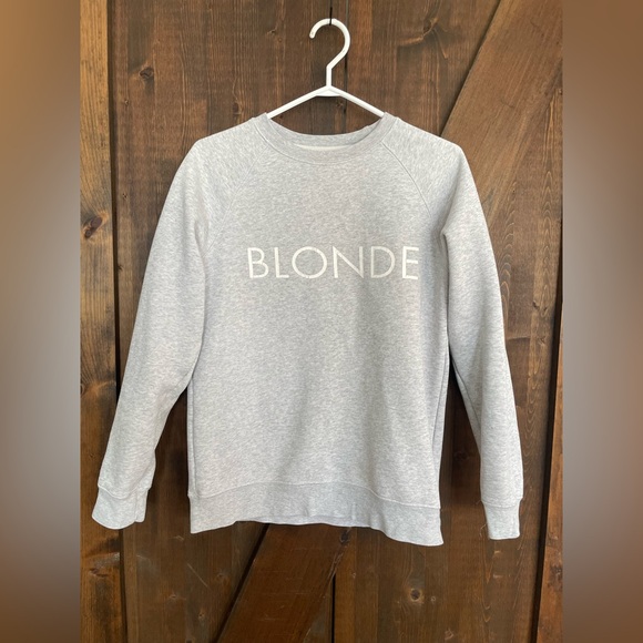 Brunette The Label Sweaters - Brunette the Label “Blonde” Crewneck